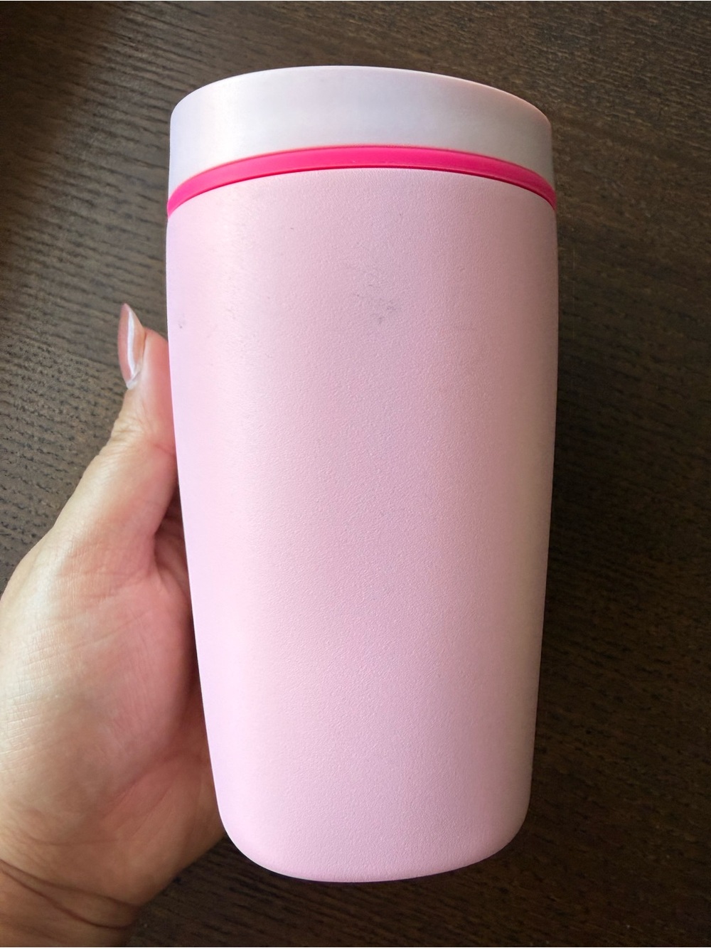 Owala Stainless Steel SmoothSip Slider Travel Mug - Pink (Pucker Up) 12oz - Picture 6 of 16
